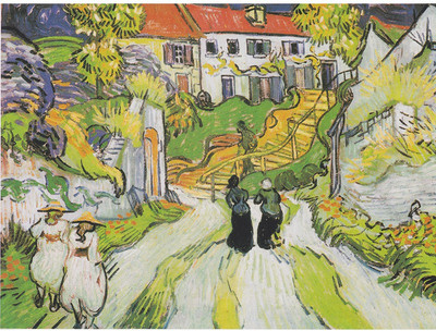 

Old Masters Collection - Stairway At Auvers By Vincent Van Gogh - Ready To Frame Rolled Digital Art Print On Photographic Paper(24 inch X 18 inch, Rolled)