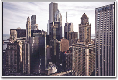 

Skyscrapers in Chicago Paper Print(12 inch X 18 inch)