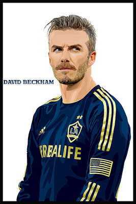 

David Beckham Poster Photographic Paper(18 inch X 12 inch)