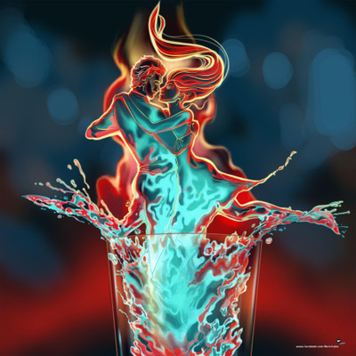 

Cocktail - Fireball Paper Print(12 inch X 12 inch)