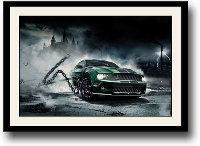 

Ford Mustang in Chains Fine Art Print(10 inch X 14 inch, Framed)