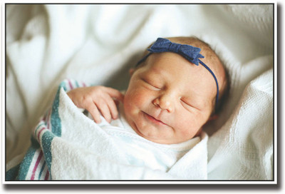 

Cute Baby with blue bow APS1593 Fine Art Print(12 inch X 18 inch, Rolled)