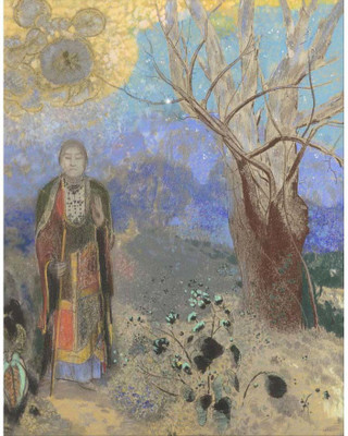 

Modern Masters Collection - Buddha by Odilon Redon - Medium Size Ready To Frame Rolled Digital Art Print On Photographic Paper(24 inch X 18 inch, Rolled)