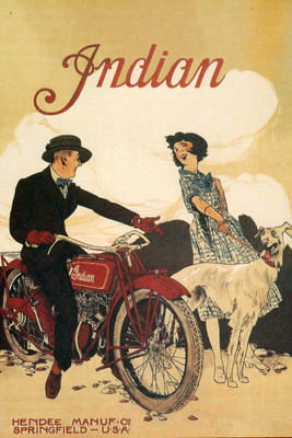 

Oshi - Vintage Indiian Motorcycle (2) Paper Print(18 inch X 12 inch, Streched)