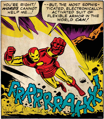 

Iron Man Fly poster (Officially Licensed) Paper Print(36 inch X 24 inch, Rolled)
