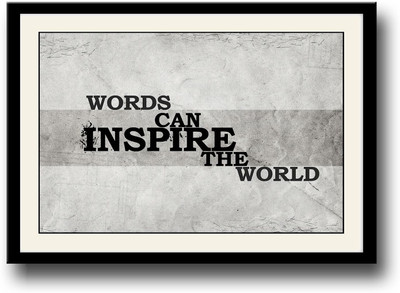 

Words can inspire the world Fine Art Print(10 inch X 14 inch, Framed)