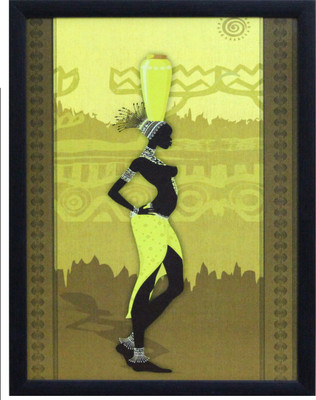 

Tribal Women Fine Art Print(13 inch X 10 inch, Framed)