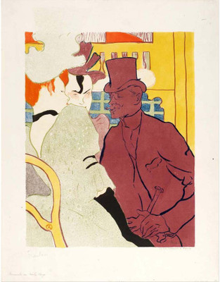 

Modern Masters Collection - An Englishman at the Moulin Rouge by Henri de Toulouse-Lautrec - Medium Size Ready To Frame Rolled Digital Art Print On Photographic Paper(24 inch X 18 inch, Rolled)