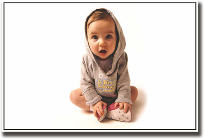 

Cute Baby with hood Fine Art Print(12 inch X 18 inch, Rolled)