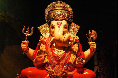 

Divine Ganesh Blessings Paper Print(12 inch X 18 inch, Rolled)