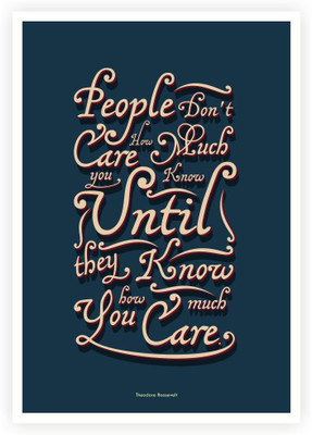 

People Don’t Care Paper Print(16.5 inch X 11.5 inch, Rolled)