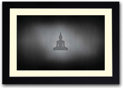 

Buddha Silhouette Fine Art Print(14 inch X 20 inch, Framed)