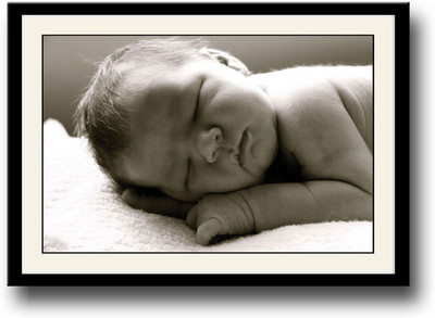 

Baby sleeping looking sweet Fine Art Print(10 inch X 14 inch, Framed)