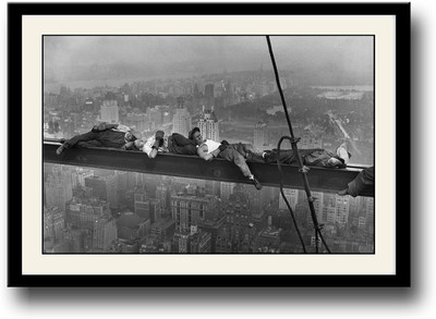 

New York City Workers Sleeping Fine Art Print(10 inch X 14 inch, Framed)