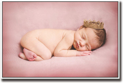 

Cute baby with a crown Fine Art Print(12 inch X 18 inch, Rolled)