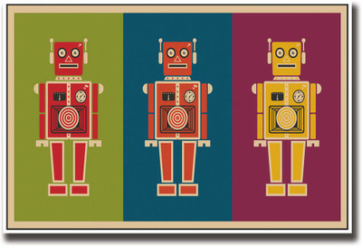 

The Retro Robots Fine Art Print(12 inch X 18 inch, Rolled)