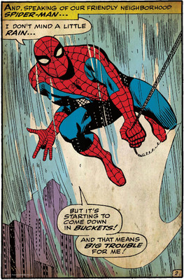 

Spiderman - rain poster (Officially Licensed) Paper Print(36 inch X 24 inch, Rolled)