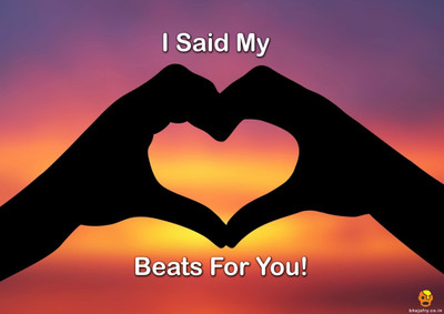

Bheja Fry Poster I said my heart beats for you (42 cm x 29.7 cm) Paper Print(11.69 inch X 16.53 inch, Rolled)