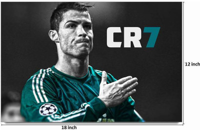 58% OFF on Ronaldo Cr7 Poster Paper Print(12 inch X 18 inch)