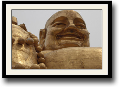 

Laughing Buddha Fine Art Print(10 inch X 14 inch, Framed)