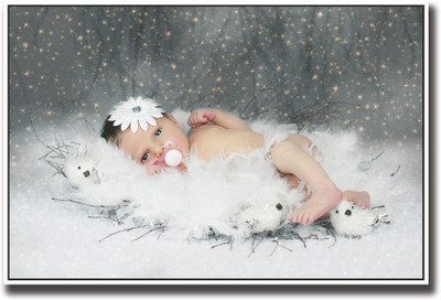 

Baby with snow effect Fine Art Print(12 inch X 18 inch, Rolled)