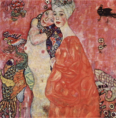 

Old Masters Collection - Girlfriends or Two Women Friends By Gustav Klimt - Ready To Frame Rolled Digital Art Print On Photographic Paper(18 inch X 18 inch, Rolled)