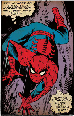 Spiderman - chase poster (Officially Licensed) Paper Print(18 inch X 12 inch, Rolled)