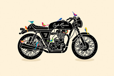 

Cafe Racer Cream 16x24inch Print Fine Art Print(24 inch X 16 inch, Rolled)