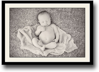 

Sweet baby sleeping b&w Fine Art Print(10 inch X 14 inch, Framed)