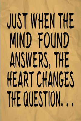 

Heart Changes The Question Paper Print(18 inch X 12 inch, Rolled)