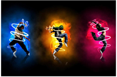 

Dance & Colour_poster Paper Print(12 inch X 18 inch, Rolled)