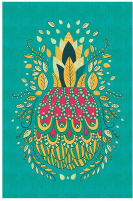 

Pineapple Teal Fine Art Print(24 inch X 16 inch, Rolled)