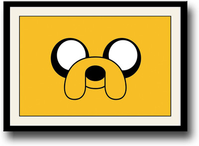 

Yellow dog cartoon Fine Art Print(10 inch X 14 inch, Framed)