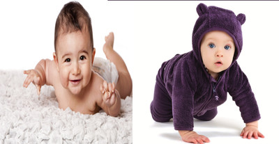 

Cute Baby Poster 2 Pcs Poster Smiling New Born Infant Child love Wall Decor 2 Pcs Combo Photographic Paper(12 inch X 18 inch)