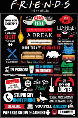 

Friends Paper Poster 12"x18" Paper Print(13 inch X 19 inch, Rolled)