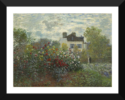 

Tallenge Old Masters Collection - The Artist's Garden in Argenteui By Claude Monet - Premium Quality A3 Size Framed Poster Paper Print(17 inch X 12 inch, Framed)