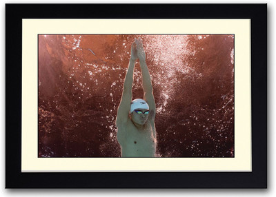 

Swimmer In Water Fine Art Print(14 inch X 20 inch, Framed)