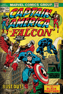 

Bust out- Captain America poster (Officially Licensed) Paper Print(18 inch X 12 inch, Rolled)