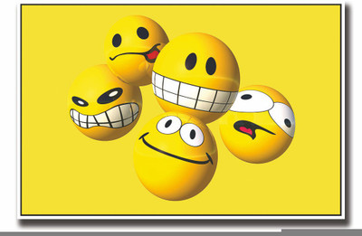 

Posterhouzz Funny smiley's Fine Art Print(12 inch X 18 inch, Rolled)