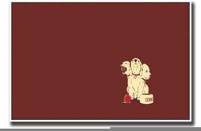 

Posterhouzz 3 dogs with red ball Fine Art Print(12 inch X 18 inch, Rolled)