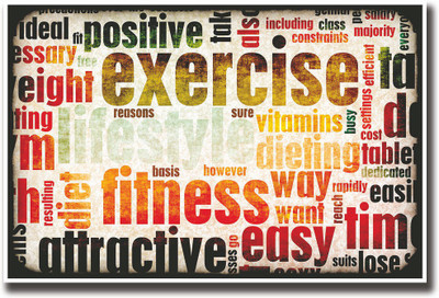 

Motivational Fitness typography Fine Art Print(12 inch X 18 inch, Rolled)