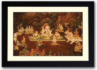 

Ancient Painting Fine Art Print(14 inch X 20 inch, Framed)