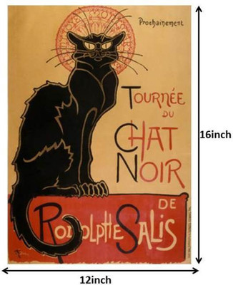 23% OFF on Seven Rays Le Chat Noir 1881 Paper Print(16 inch X 12 inch)