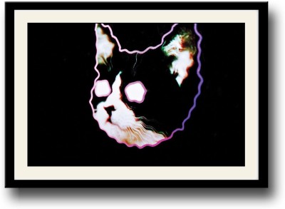 

Cool Abstract cat Fine Art Print(10 inch X 14 inch, Framed)