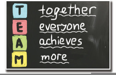 

Posterhouzz TEAM Together everyone achieves more Fine Art Print(12 inch X 18 inch, Rolled)