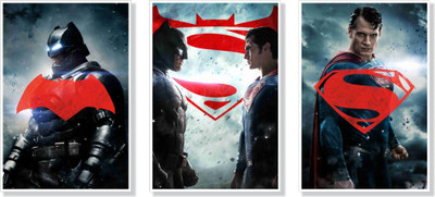 

Batman vs Superman Dawn of Justice - Pack of 3 Paper Print(19 inch X 13 inch, Rolled)
