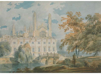

Old Masters Collection - Clare Hall and King’s College Chapel, Cambridge, from the Banks of the River Cam by J. M. W. Turner - Medium Size Ready To Frame Rolled Digital Art Print On Photographic Paper(24 inch X 18 inch, Rolled)