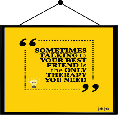 

Motivational quote framed posters Paper Print(16.5 inch X 13.7 inch, Framed)