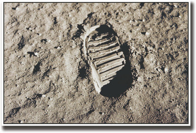

Footprint on Moon Fine Art Print(12 inch X 18 inch, Rolled)