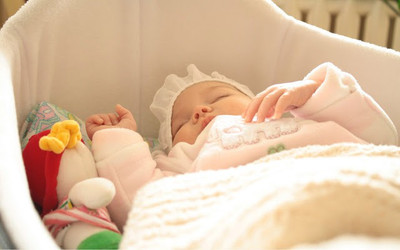 Adorable Baby Sleeping in pram Poster Paper Print(12 inch X 18 inch, Rolled) available at flipkart for Rs.220